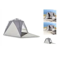 VidaXL Strandzelt 4 Personen Grau Quick Release Wasserdicht