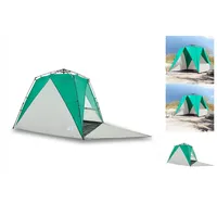 VidaXL Strandzelt 4 Personen Seegrün Quick Release Wasserdicht