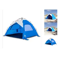 VidaXL Strandzelt 3 Personen Azurblau Quick Release Wasserdicht