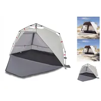 VidaXL Strandzelt 3 Personen Grau Quick Release Wasserdicht