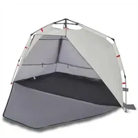 VidaXL Strandzelt 3 Personen Grau Quick Release Wasserdicht