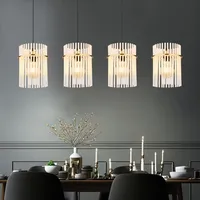 GLOBO LED Hängeleuchte Pendellampe Glasstäbe Esszimmerleuchte Deckenleuchte Wohnzimmerlampe gold,