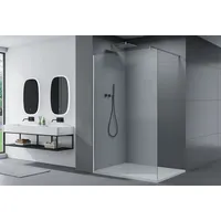 Bernstein Duschabtrennung Walk-In EX101 8mm Nano Echtglas Klarglas 90cm