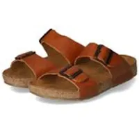 HAFLINGER Bio Andreas caramel count Damen Pantolette braun