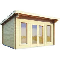 Wolff Finnhaus Gartenhaus Trondheim 44-A XL naturbelassen