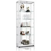 K-Möbel Glasvitrine C1084 176 x 67 x 33 cm