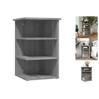 VidaXL Beistellregal Grau Sonoma 35x35x55 cm Holzwerkstoff