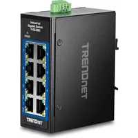 TRENDNET TI Hardened Industrial Railmount Gigabit Switch, 8x RJ-45