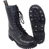 Max Fuchs PureTrash Stiefel, 10-Loch, Pure Trash", schwarz, Stahlkappe,