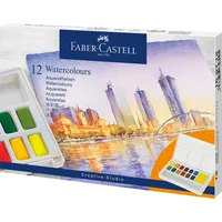 Faber-Castell 12 FABER-CASTELL Aquarellfarben farbsortiert