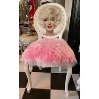 Casa Padrino Luxus Barock Esszimmer Stuhl Marilyn Monroe Rosa