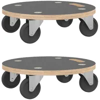 VidaXL Transportroller 2 Stk. Rund Ø38x11,5 cm 250 kg