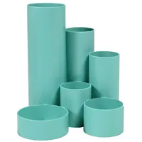 M&M Stiftehalter Schreibtisch-Boy minze Polystyrol 6 Fächer 12,9 x
