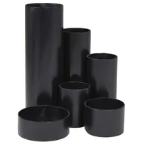 M&M Stiftehalter Schreibtisch-Boy schwarz Polystyrol 6 Fächer 12,9 x