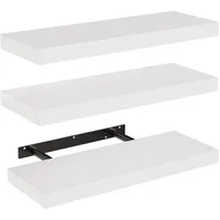 STOREMIC Wandregal, Regale Weiß Wand 40cm, 3er-Set Schweberegal Weiss,