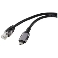 Renkforce USB, Netzwerk Adapterkabel [1x USB-C® Stecker - 1x