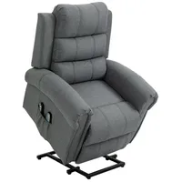 Homcom Massagesessel Massagestuhl Aufstehfunktion Wärmefunktion Leinen