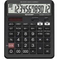 Sharp EL-CC12GP Taschenrechner schwarz