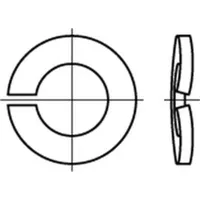 Industrial Quality Supplies DIN 128 Federring Federstahl A 36