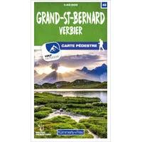 Kümmerly+Frey Grand-St-Bernard Verbier Nr. 48 Wanderkarte 1:40 000