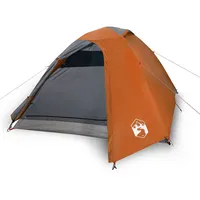 VidaXL Kuppel-Campingzelt 3 Personen Orange Wasserdicht
