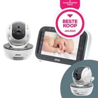 Alecto DVM200M - Babyphone mit Kamera und 4,3"-Farbdisplay, Weiß/Anthrazit