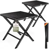 CASARIA Campinghocker 2er Set Schwarz