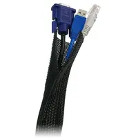 Logilink KAB0006 Kabelbündel Gewebeschlauch schwarz