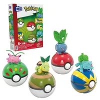 Mattel MEGA Pokémon 4 Pflanzen-Typ Pokémon Sets