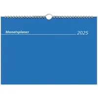 Zettler - Monatsterminkalender 2025 weiß,29,7x21cm, Tischkalender mit 1 Monat