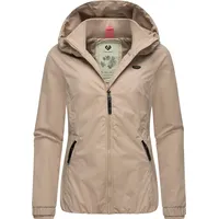 Ragwear Damen, Wasserdichte Übergangsjacke leichte Jacke kurz mit Kapuze