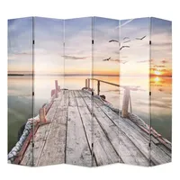 VidaXL Raumteiler klappbar 228 x 170 cm See mit