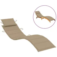 VidaXL Sonnenliegen-Auflage Beige 186x58x4 cm Oxford-Gewebe