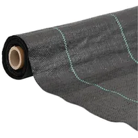 VidaXL Unkrautvlies Schwarz 1x50 m PP