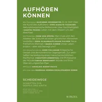 S. Hirzel Verlag Aufhören können