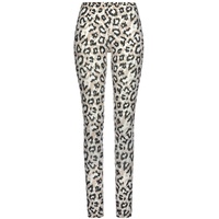 LASCANA Damen Schlafhose ecru-nougat-schwarz Gr.32/34