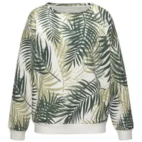 LASCANA Sweater Sweatshirt Grün Gemustert 36/38