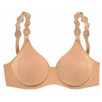 LASCANA T-Shirt-BH Damen caramel Gr.100C