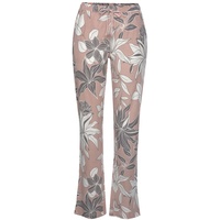 LASCANA Damen Schlafhose allover-geblümt-altrosa Gr.36/38