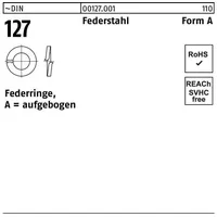 Reyher Federring DIN 127 A 4 Federstahl 100 Stück