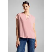 STREET ONE Damen A344598 Basic Viskose Bluse, Fun Peach,