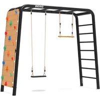 Berg Toys BERG PlayBase M Schwarz + Gummischaukel, Trapez