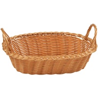 KESPER Brotkorb mit Griff, Kunststoffgeflecht, 29 x 18 x