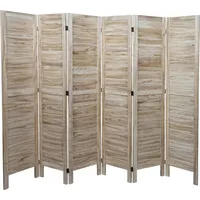 MCW Paravent MCW-G30, Trennwand Sichtschutz Raumteiler, Shabby-Look 170x240cm ~