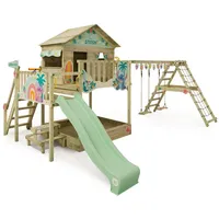 Wickey Spielturm Stitch Saga mit Rutsche, grün 25m2