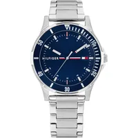 Tommy Hilfiger Quarzuhr TOMMY HILFIGER "KIDS", silber (silberfarben, blau),
