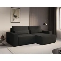 E-meubles MOEBLO Ecksofa DENVER MINI Schwarz