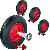 Baumarktplus 4 x Schubkarrenrad 390x95 mm 4.80 4.00-8 luftbereifung