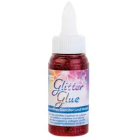 Glorex  Glitterglue Flasche 60 ml Dosierverschluss Rot