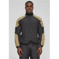 URBAN CLASSICS Piped Trainingsjacke - Black - 4XL